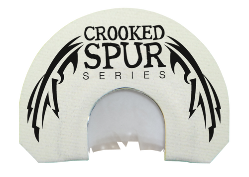 Foxpro CSMOUTHWHTSLASH Crooked Spur V-Cut Slash Diaphragm Call Triple Reed Turkey Sounds Attracts Turkeys White