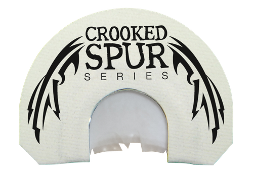 Foxpro CSMOUTHWHTSLASH Crooked Spur V-Cut Slash Diaphragm Call Triple Reed Turkey Sounds Attracts Turkeys White