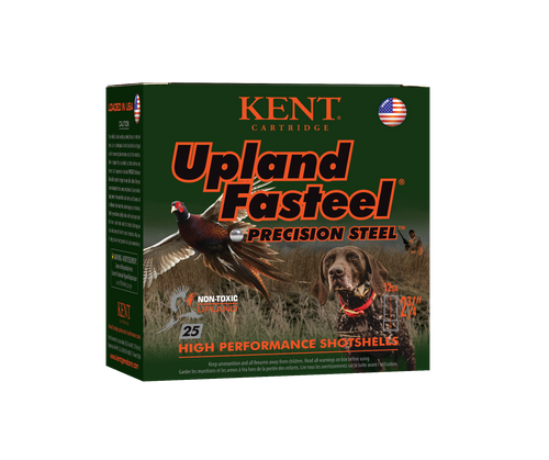 Kent Cartridge K122US327 Upland Fasteel  12Gauge 2.75" 1 1/8oz 7Shot 25 Per Box/10 Case