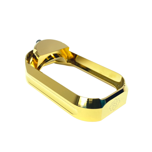 Cross Armory CRGFMWGD Flared Magwell  Compatible w/Glock Gen1-3 Gold Anodized Aluminum
