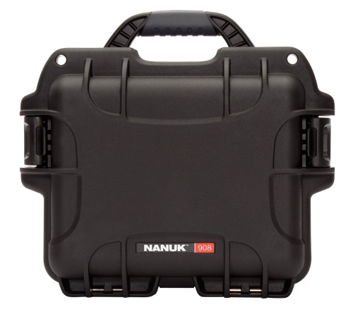 Nanuk 9081001 908  Waterproof Black Resin w/ Foam Padding&Airline Approved