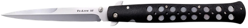Cold Steel CS26SXP Ti-Lite  6" Folding Spear Point Plain AUS-8A SS Blade/Black Zy-Ex Handle Includes Pocket Clip