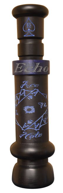 Echo Calls 90022 Ace in The Hole  Single Reed Attracts Ducks/ Mallard Sounds Matte Black Acrylic
