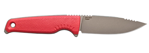 S.O.G SOG17790257 Altair FX  3.40" Fixed Clip Point Plain Satin TiCN Cryo CPM 154 SS Blade, Canyon Red GRN Handle, Includes Sheath