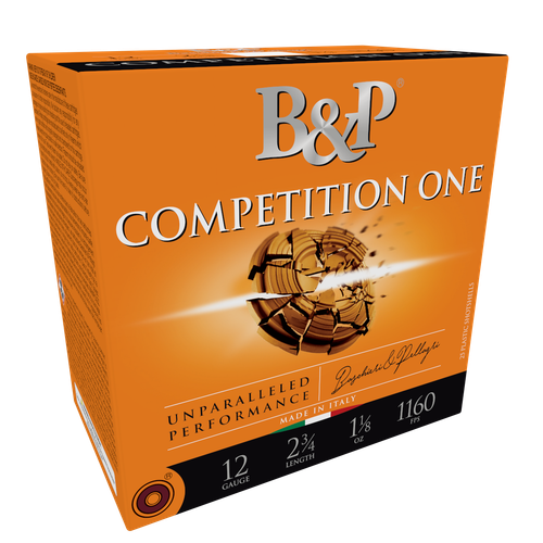 B&P Ammunition 12B1CP9 Competition One  12Gauge 2.75" 1oz 9Shot 25 Per Box/10 Case