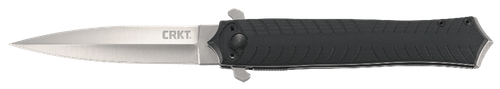 CRKT 2265 Xolotl  3.64" Folding Spear Point Plain Satin 4116 Stainless Steel Blade/Black G10 Handle Includes Pocket Clip