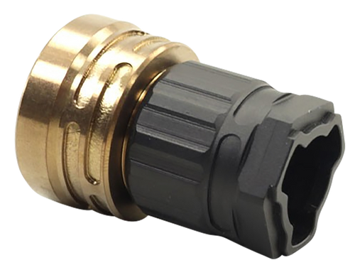 Q LLC ACCE9MOUNTTRILUGBLACK Erect9r Three-Way Mount Black, Fits HK 3-Lug Mount for ERECT9R 9mm Suppressor
