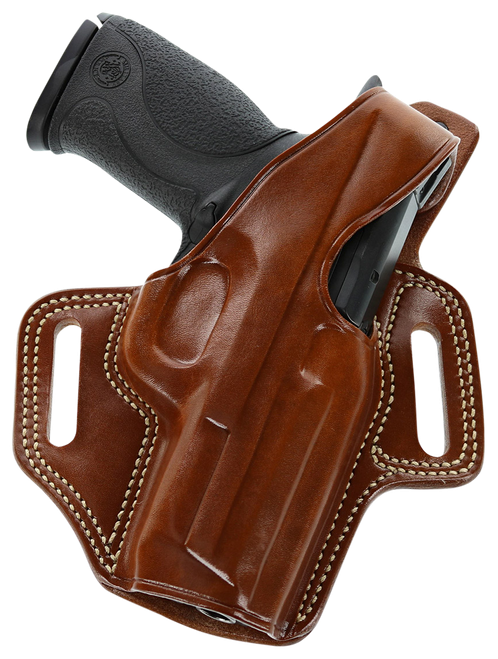 Galco FL652R Fletch  OWB Tan Leather Belt Slide Fits S&W M&P Shield Fits Ruger Max-9 Fits FN 503 Right Hand