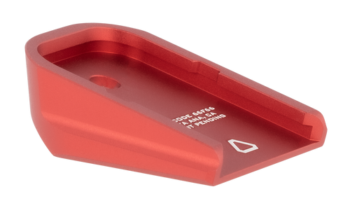 Strike Industries GALBPRED Base Plate  Compatible w/Glock Except 20/21/26/27/33/39, Red Aluminum