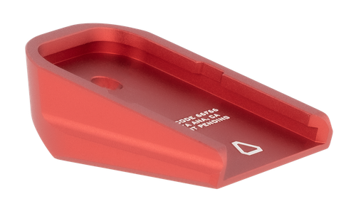 Strike Industries GALBPRED Base Plate  Compatible w/Glock Except 20/21/26/27/33/39, Red Aluminum