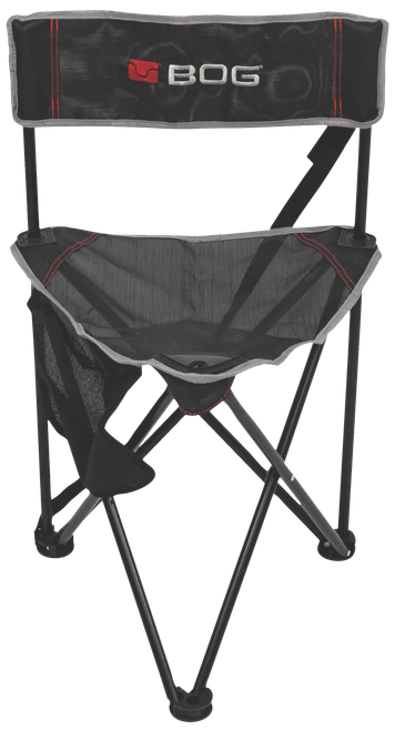 Bog-Pod 1117130 Triple Play  Chair, 3 Legs, Black, Steel Frame, Exterior Pocket