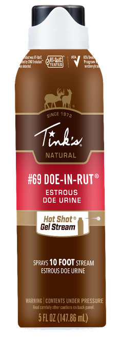 Tinks W6260 #69 Hot Shot Deer Attractant Doe In Estrus Scent Gel 5 oz Gel Stream