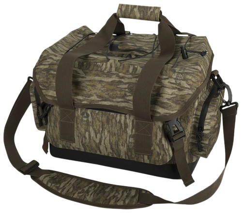 Drake Waterfowl DA43000063 HND Blind Bag  Large Mossy Oak Bottomland Interior Storage Pockets, 3 Large Exterior Pockets, Carry Handles/Adj. Strap