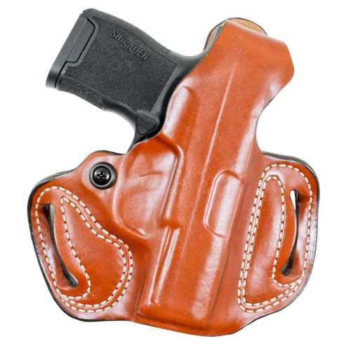 DeSantis Gunhide 085TA8BZ0 Thumb Break Mini Slide OWB Tan Leather Belt Loop Fits Glock 43/43x/48 Right Hand