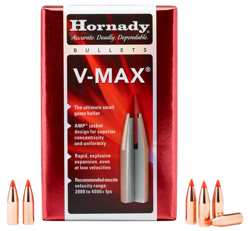 Hornady 22415 V-Max  6mm .243 65 gr V Max 100 Per Box/ 40 Case