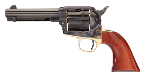Taylors & Company 450DE 1873 Ranch Hand Deluxe 45 Colt (LC) 6rd 4.75" Blued Cylinder & Barrel Color Case Hardened Steel Frame Walnut Navy Size Grip (Taylor Tuned)
