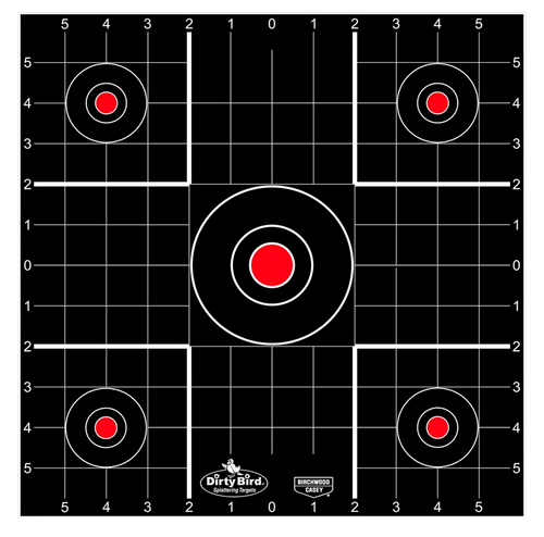 Birchwood Casey 35270 Dirty Bird  Bullseye Tagboard Target 12" 100 Per Pkg