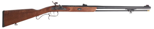 Traditions R392001 ShedHorn  50 Cal Musket 26" Black Cerakote Fluted Barrel, Fixed Hardwood  Stock