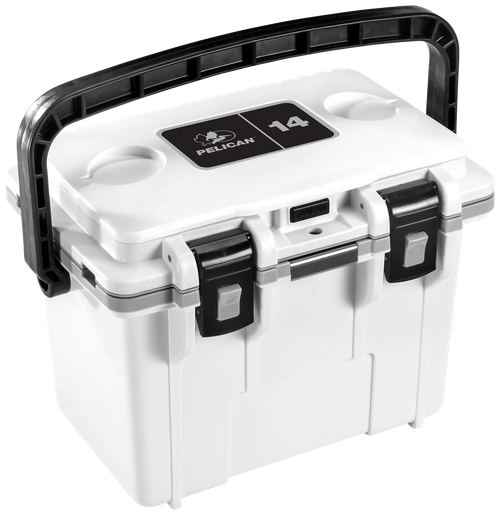 PELICAN 14Q-1-WHTGRY 14QT ELITE COOLER WHT/GRY