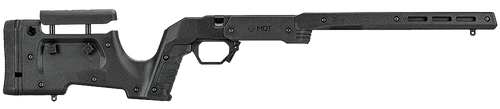 Mdt Sporting Goods Inc 104689BLK XRS Chassis Black Aluminum Core with Polymer Panels, Adj. Cheekrest, M-LOK Forend, Interchangeable Grips, AICS Mag Compatible, Fits Short Action Tikka T3