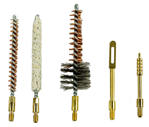 KleenBore 556-SET MSR/AR Platform Accessory Cleaning Set #8-32 Thread Cotton Mop Bore Brush Bronze Bristles