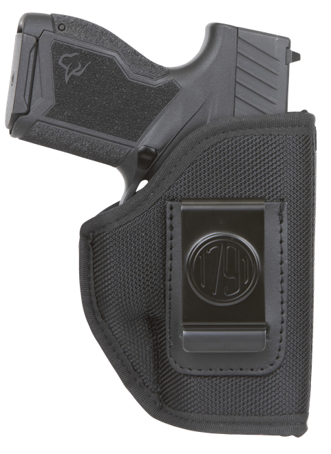 1791 Gunleather PNIWB1BLKR Premium Nylon  IWB Size 01 Black Ballistic Nylon Belt Clip Right Hand