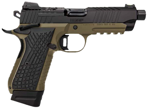 Kimber Mfg.,inc 3100023 KDS9C TFS 9mm 15+1 18+1 4.60" FDE/Black Front and Rear Serrations Stainless Steel G-10 Grip