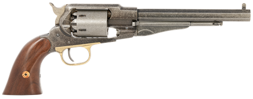Pietta PF58OW448 1858 Old West 44 Cal 8" 6rd Old Silver Frame, Cylinder & Barrel, Walnut Grip