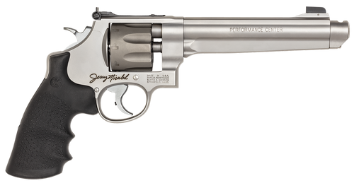 Smith & Wesson 170341 Model 929 Performance Center  9mm Luger 6.50" Stainless Barrel, 8rd Titanium Cylinder, Matte Stainless Steel N-Frame, Chromed Teardrop Hammer, Jerry Miculek Signature