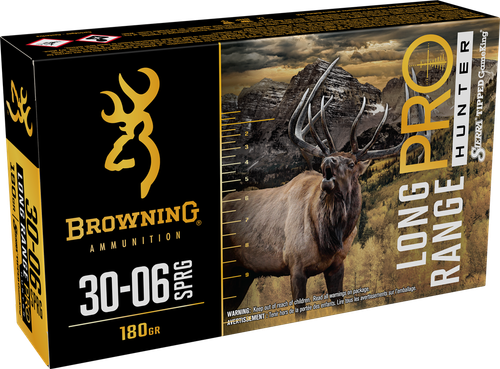 Browning Ammo B192530062 Long Range Pro  30-06Springfield 180gr 20 Per Box/10 Case