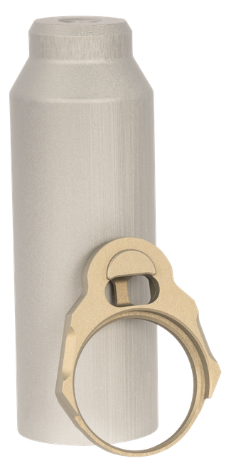 Q LLC ACCHBTUBESLEEVE Honey Badger Buffer Tube Sleeve Gray with End Plate