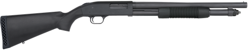 Mossberg 50778 590 Tactical 12 Gauge 6+1 3" 18.50" Cylinder Bore Barrel, Matte Blued Metal Finish, Dual Extractors, Drilled & Tapped Receiver, Synthetic Stock