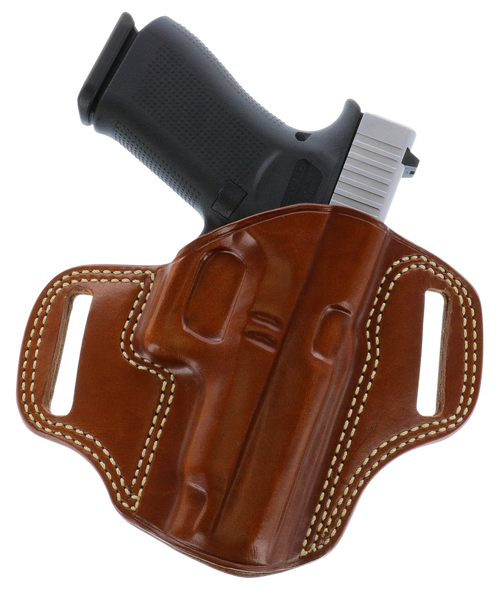 Galco CM880 Combat Master  OWB Tan Leather Belt Slide Fits Springfield XDM 4.5" Right Hand