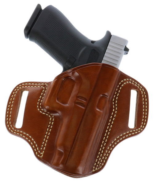 Galco CM880 Combat Master  OWB Tan Leather Belt Slide Fits Springfield XDM 4.5" Right Hand