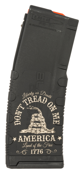 Black Rain Ordnance MAG30DONTTREAD Magazine  30rd 223 Rem/5.56 NATO Don't Tread On Me Engraving Fits AR-15 Platform
