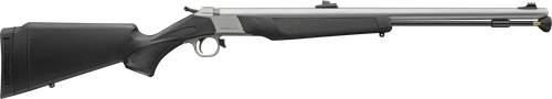 CVA PR2117SVP Wolf V2 50 Cal 209 Primer 24" Matte Stainless Steel Barrel, Drilled & Tapped Stainless Steel Receiver, Fixed Black Synthetic Stock, Williams Fiber Optic Sights
