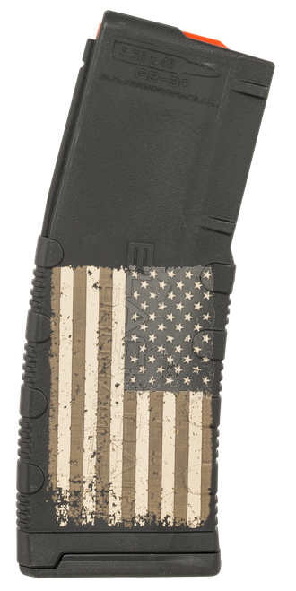 Black Rain Ordnance MAG30AMFLAG Magazine  30rd 223 Rem/5.56x45mm NATO American Flag Engraving Fits AR-15/M16/M4
