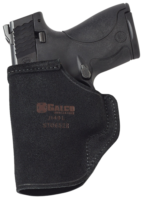 Galco STO858B Stow-N-Go  IWB Black Leather Belt Clip Fits S&W M&P 380EZ Right Hand