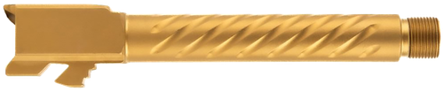 Ballistic Advantage BAPSG175T3G Premium Series  9mm Luger Fits Glock 17 Gen 5 Fluted Threaded Gold PVD Stainless Steel