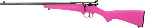 Savage Arms 13844 Rascal  Youth 22 LR 1rd 16.12" Matte Blued Barrel, Matte Blued Carbon Steel Receiver, Pink Synthetic Stock, Left Hand
