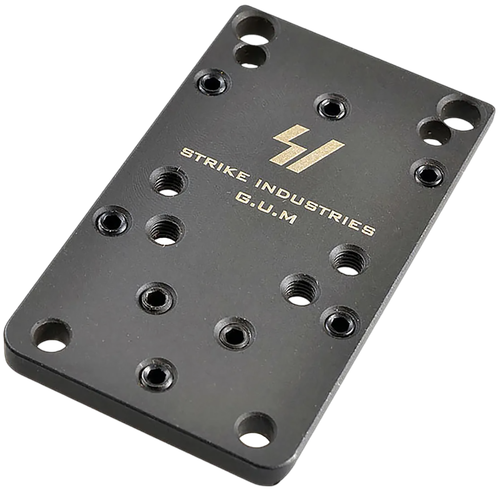 Strike Industries GLOCKGUMV2 Universal Optic Mount for Glock Version 2  Black Compatible w/Glock (Except 42/43/43X/48)
