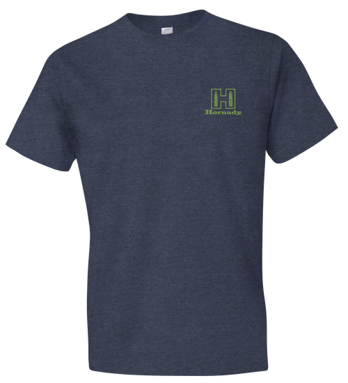 Hornady Gear 30994 Hornady T-Shirt Logo Stamp Indigo Short Sleeve XL