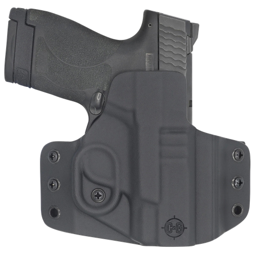 C&G Holsters 0524100 Covert  OWB Black Kydex Belt Loop Fits M&P Shield 9/40 3.1"