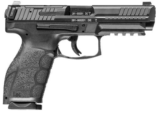HK 81001064 VP9A1 F Full Size Frame 9mm Luger 20+1 4.53" Black Steel Barrel, Optic Ready/Serrated Steel Slide, Black Polymer Frame w/Picatinny Rail, Interchangeable Backstrap Grip, Ambidextrous