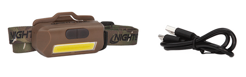 Nightstick USB4510F USB-4510F Multi-Flood Flat Dark Earth 35/60/250 Lumens Green/Red/White LED Bulb Clip-On/Camo Strap