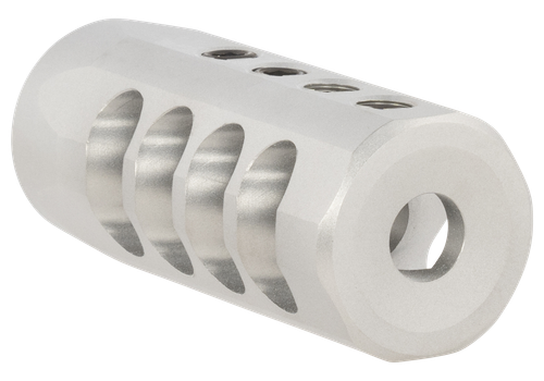 Christensen Arms 8100001702 Side-Baffle  Natural Titanium, 5/8"-24 tpi Threads, 338 Cal (.920" D Bull barrel)