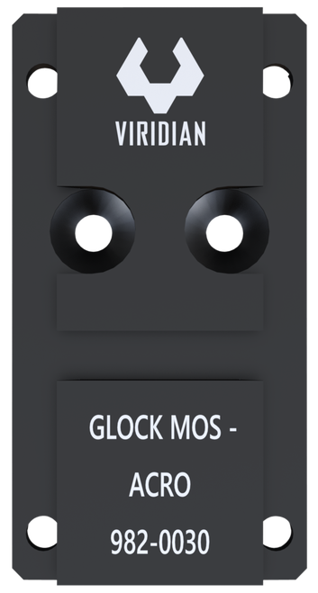 Viridian 9820030 RFX45 Glock MOS Mounting Adapter  Black Anodized
