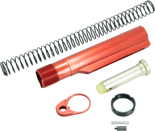Timber Creek Outdoors ARBTKR Buffer Tube Kit  Red Anodized for AR-15