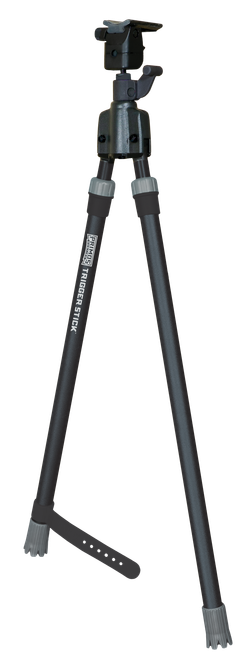 Primos 65826 Trigger Stick  Bipod made of Steel with Black & Gray Finish, QD Swivel Stud Attachment Type & Medium Height (Clam Package)