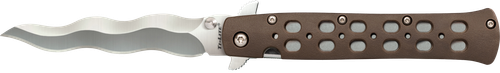 Cold Steel CS-26SK4 Ti-Lite  4" Folding Plain Kris AUS 10A Steel Blade/Flat Dark Earth Griv-Ex Handle